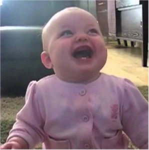 baby laughing - 5-9-14